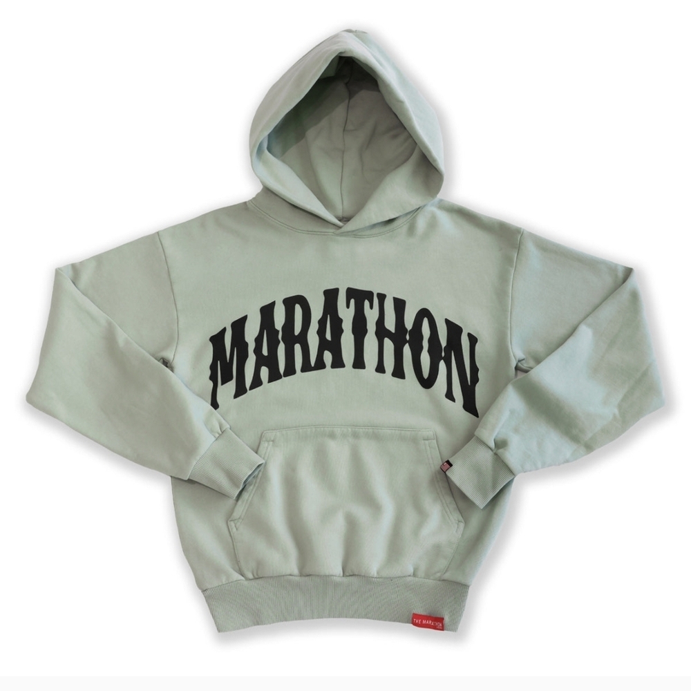 The Marathon Clothing Men's Hoodie - Soft Green